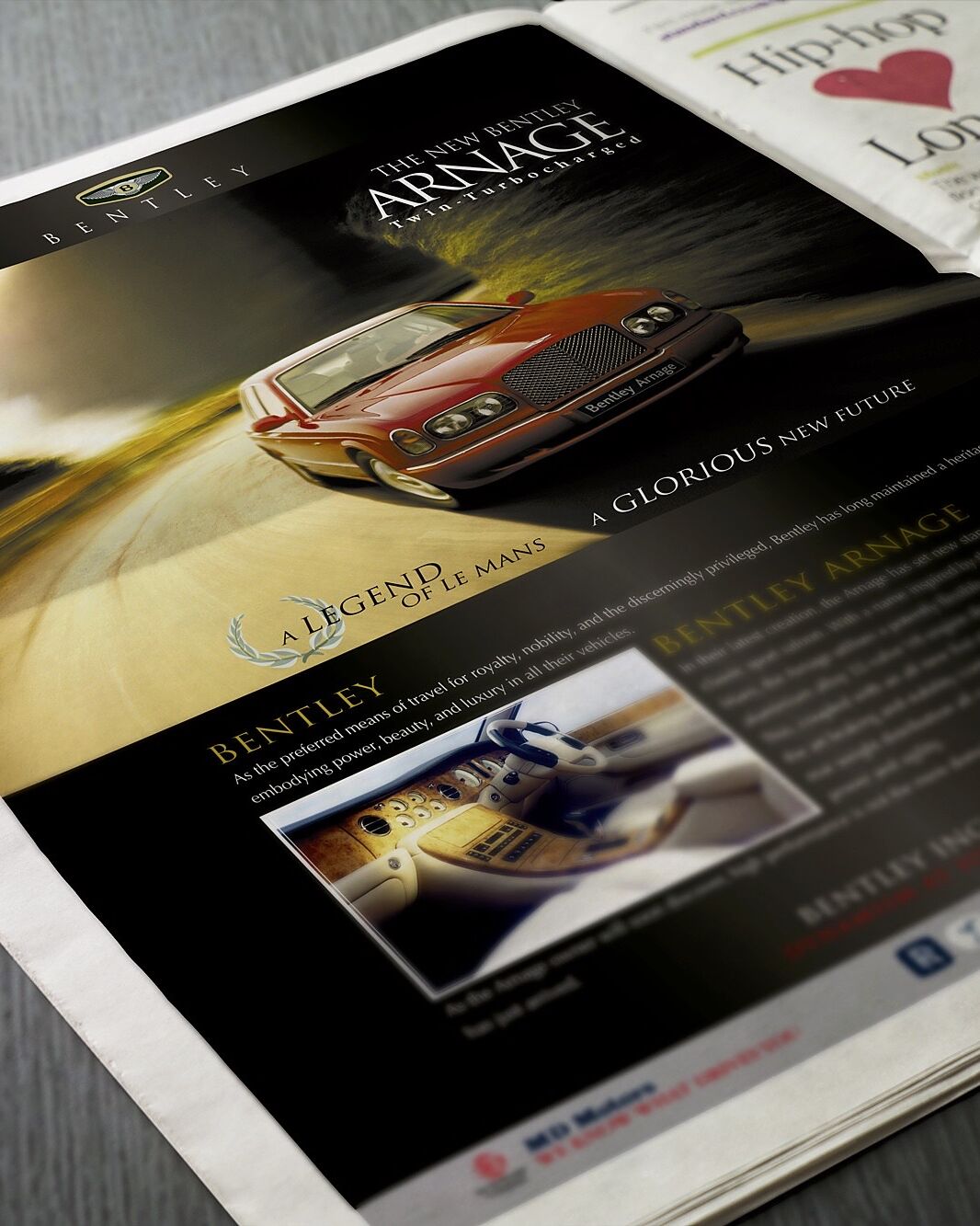 Arnage English Color Newspaper Mockup